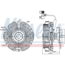 Cupla, ventilator radiator NISSENS