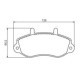 Set placute frana fata BOSCH OPEL MOVANO A RENAULT MASTER II 1.9D-3.0D 07.98 66.5mm 139.0mm 17.8mm