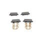 Set placute frana Spate BOSCH pentru HONDA CIVIC VIII 1.4-2.2D 09.05-01.12, Inaltime 46.2 mm, Latime 95.9 mm, Grosime 15.6 mm