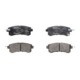 Set placute frana spate BOSCH pentru INFINITI QX4, QX56, NISSAN PATROL VI, dimensiuni 50.2 mm x 127.9 mm x 14.8 mm