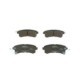 Set placute frana spate BOSCH pentru INFINITI QX4, QX56, NISSAN PATROL VI, dimensiuni 50.2 mm x 127.9 mm x 14.8 mm