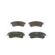 Set placute frana spate BOSCH pentru INFINITI QX4, QX56, NISSAN PATROL VI, dimensiuni 50.2 mm x 127.9 mm x 14.8 mm