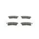 Set placute frana spate BOSCH pentru INFINITI QX4, QX56, NISSAN PATROL VI, dimensiuni 50.2 mm x 127.9 mm x 14.8 mm