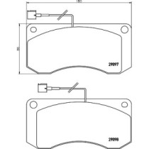 Set placute frana,frana disc TEXTAR