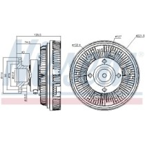 Cupla, ventilator radiator NISSENS