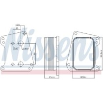 Radiator ulei, ulei motor NISSENS