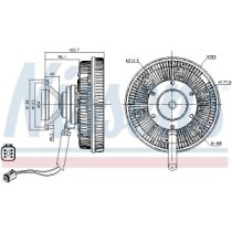 Cupla, ventilator radiator NISSENS