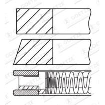 Set segmenti piston GOETZE