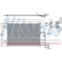 Condensator, climatizare NISSENS