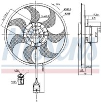 Ventilator, radiator NISSENS