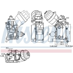 Radiator ulei, ulei motor NISSENS