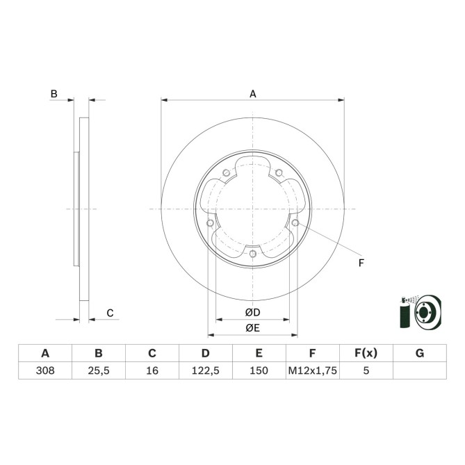 Disc frana BOSCH