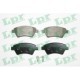 Set placute frana fata LPR pentru RENAULT GRAND SCENIC II, KANGOO, KANGOO EXPRESS, MEGANE II, SCENIC II, dimensiuni 59.5 mm x 136.8 mm x 18.0 mm