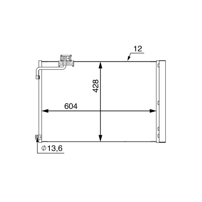 Condensator, climatizare MAHLE