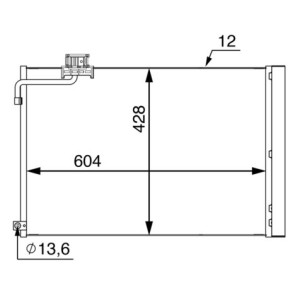 Condensator, climatizare MAHLE