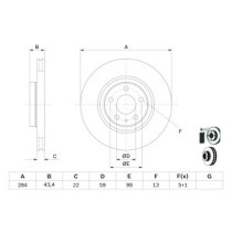 Disc frana BOSCH