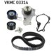 Set pompa apa + curea dintata SKF pentru CITROEN C3 II, DS3; FORD FIESTA V, VI; MAZDA 2; PEUGEOT 2008 I, 206+, 207 1.4D/1.5/1.6D 11.01