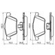 Set placute frana fata BOSCH VOLVO XC90 I 2.4D-4.4 06.02-12.14 74.3 mm x 155.3 mm x 19.0 mm