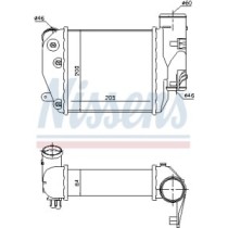 Intercooler, compresor NISSENS