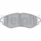 Set placute frana fata DELPHI pentru CHEVROLET AVEO / KALOS, DAEWOO KALOS 1.2-1.6, inaltime 49.0 mm, latime 133.0 mm, grosime 18.0 mm