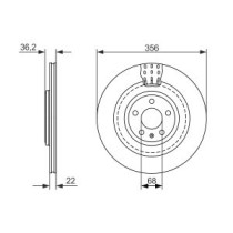 Disc frana BOSCH