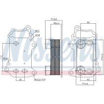 Radiator ulei, ulei motor NISSENS