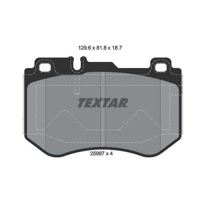 Set placute frana,frana disc TEXTAR