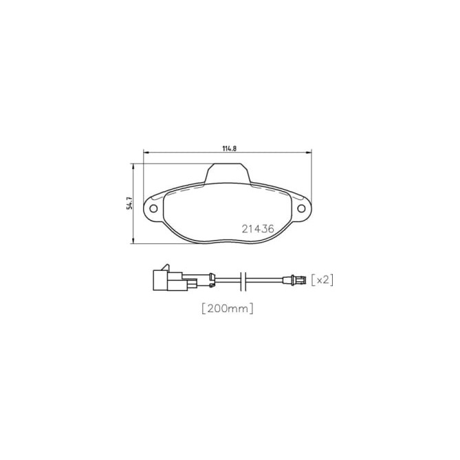 Set placute frana,frana disc BREMBO