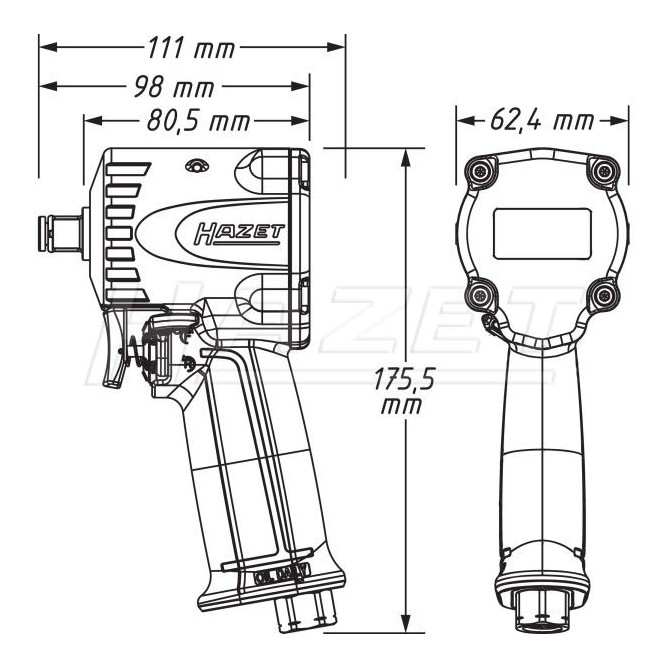 Pistol de impact HAZET