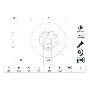 Disc frana BOSCH