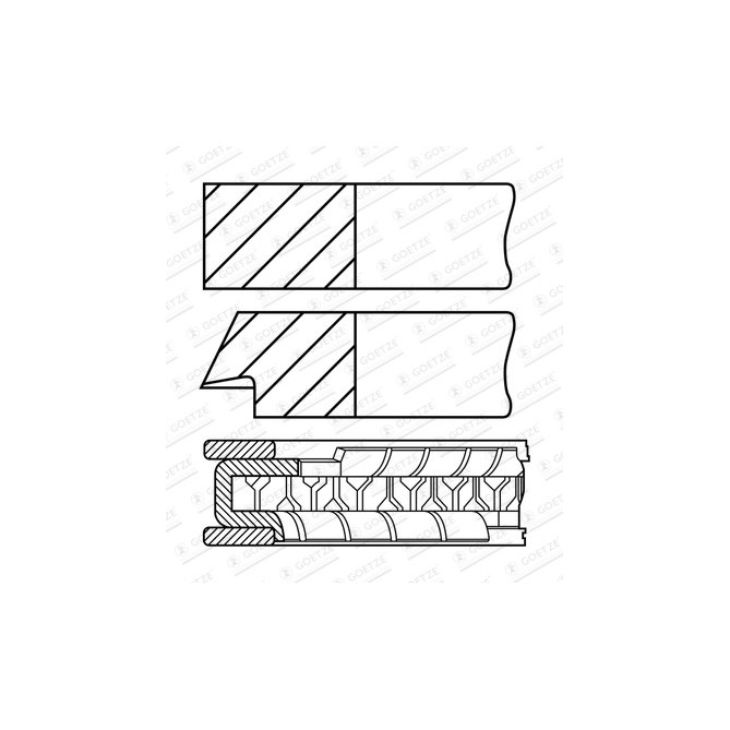 Set segmenti piston GOETZE