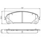 Set placute frana fata BOSCH pentru LEXUS NX, NX II, RX; TOYOTA CAMRY, HIGHLANDER, RAV 4 IV, RAV 4 V 59.4mm x 167.0mm x 17.5mm