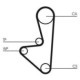 Curea de distributie CONTITECH pentru CITROEN AX, BERLINGO, BX, C15, SAXO, XSARA, PEUGEOT 106, 108 dinti, latime 17 mm, pas 9.525 mm