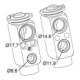 Supapa expansiune NRF pentru Ford/Seat/VW 86-00 Escort IV/V/VI Fiesta III Galaxy I/II