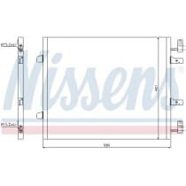 Condensator, climatizare NISSENS