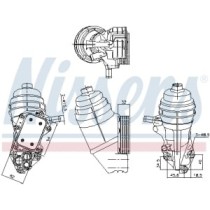 Radiator ulei, ulei motor NISSENS