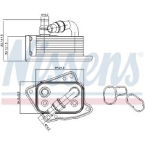 Radiator ulei, ulei motor NISSENS