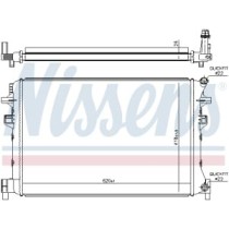 Intercooler, compresor NISSENS