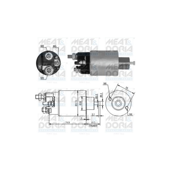 Solenoid, electromotor MEAT & DORIA