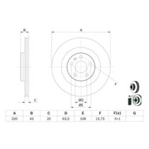 Disc frana BOSCH