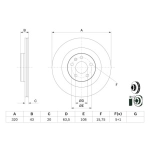 Disc frana BOSCH