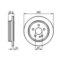 Disc frana BOSCH