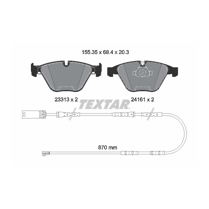 Set placute frana,frana disc TEXTAR