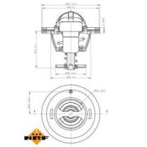 Termostat,lichid racire NRF