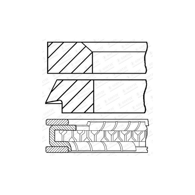 Set segmenti piston GOETZE