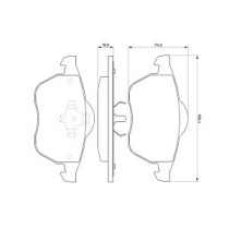 Set placute frana,frana disc BOSCH