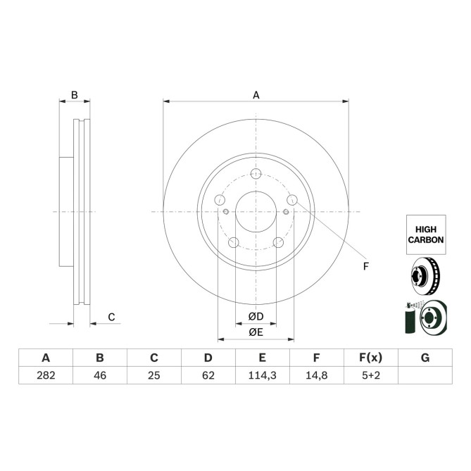 Disc frana BOSCH