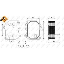 Radiator ulei, ulei motor NRF