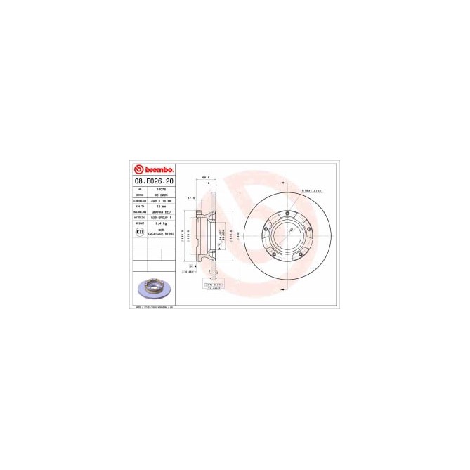 Disc frana BREMBO