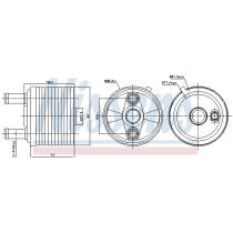 Radiator ulei, ulei motor NISSENS